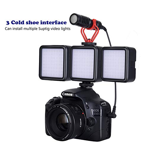 2500Mah Led Video Ligh, 3 Cold Shoe Camera Light, Portable Photography Lighting For Dji Osmo Sony Dslr Canon Camera Gopro Vlogging #TOP5