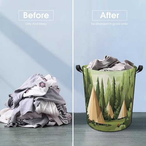 Panier à linge pliable pour optimiser l'espace de votre chambre