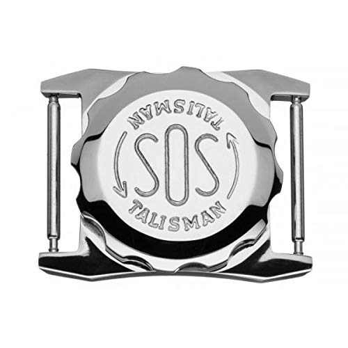 SOS Talisman für Herren-Uhrenarmband in Edelstahl, Notfallkapsel für wichtige medizinische Informationen