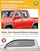 Saleago in-Channel Window Rain Guards Fit for Truck Nissan Frontier 2022-2026 Crew Cab Extra Durable Window Deflectors Window Visors Vent Visors Vent Shades Car Accessories-4 pcs Q28