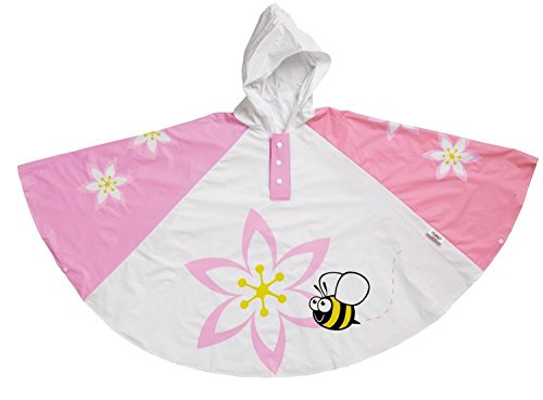 Bugzz Poncho de lluvia niña Flor de la orquídea Design