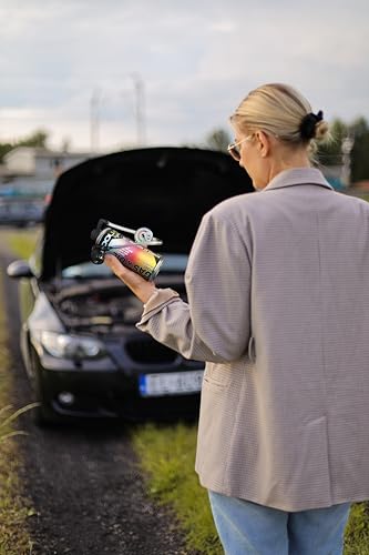 COOL5 HOBBY Ersatzkältemittel r134a für Autoklimaanlagen – 1 Dose 2in1, 235g mit integriertem Druckschlauch mit Manometer
