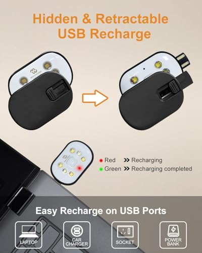 Kids LED Beanie with Light, 3 Modes Unisex Headlamp Beanie Hat, Rechargable Removable USB, Gift4