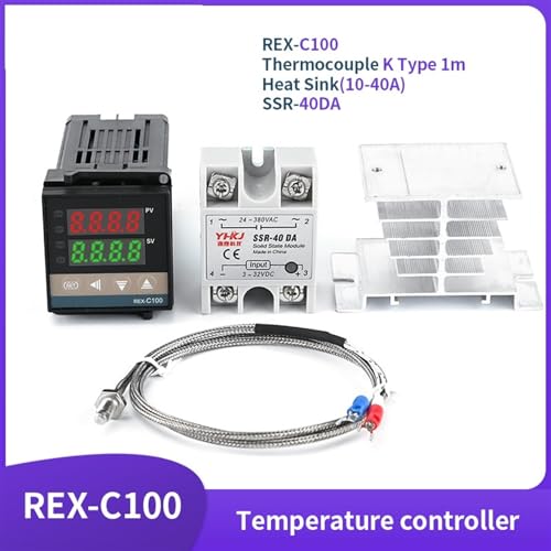 Thermostat numérique PID K REX-C100 avec relais SSR 40A - 4