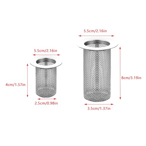 Filtro para desagüe de 2 piezas en acero inoxidable miniatura 2
