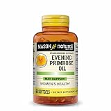 MASON NATURAL Evening Primrose Oil 1000 mg, Hormonal Balance & Skin Support for Women, Rich in Omega,6 GLA & LA, PMS & Menopause Relief Supplement, 60 Softgels