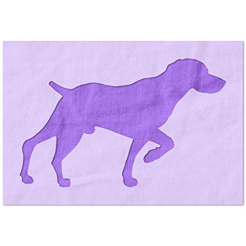 Stencil Stop Schablone mit Zeiger-Hunde-Silhouette, wiederverwendbar, für DIY-Projekte, Malen, Zeichnen, Basteln, 14 mm Mylar-Kunststoff (22,9 x 14,3 cm)