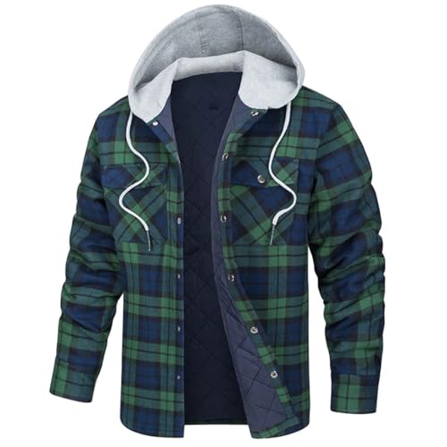 Veste coupe-vent à capuche isolante F9-EN8 XL en flanelle contre le froid urbain