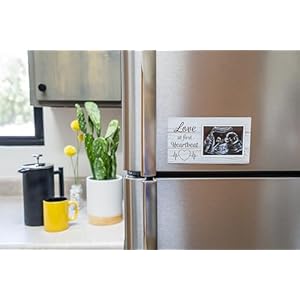 Love at First Heartbeat Ultrasound Picture Frames Fridge Magnet, Rustic Keepsake Sonogram Picture Frame, Nursery New Mom Gifts, Baby Shower Gifts, Newborn Essentials Must Haves, Protective Photo Frame Love at First Heartbeat Ultrasound Picture Frames Fridge Magnet Rustic Keepsake Sonogram Picture Frame Nursery New Mom Gifts Baby Shower Gifts Newborn Essentials Must Haves Protective Photo Frame