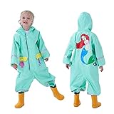 ☔【El mejor regalo】 Los patrones de dibujos animados lindos y los colores brillantes mantendrán a su hijo lleno de energía incluso en los días de lluvia. Es muy adecuado para la escuela, parques temáticos, conciertos, ciclismo, senderismo, camping, etc. Nuestros impermeables son muy adecuados como regalo de cumpleaños para niños, regalo de Halloween, regalo de Navidad.