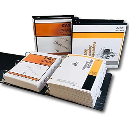 Amazon Com Case 580e 580se 580 Super E Loader Backhoe Service Manual Parts Catalog Book Patio Lawn Garden