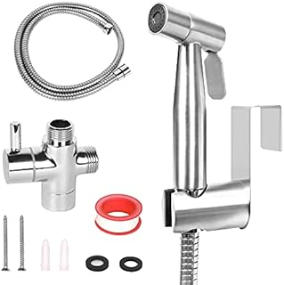 Bidet Sprayer for Toilet, WEIDMAX Handheld Bidet Douche Shower Spray Stainless Steel Bidet Shattaf Sprayer Kit Bathroom Cloth Diaper Washer Shower Head for Personal Hygiene