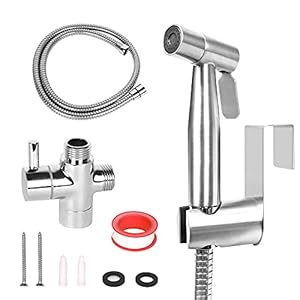 Bidet Sprayer for Toilet, WEIDMAX Handheld Bidet Douche Shower Spray Stainless Steel Bidet Shattaf Sprayer Kit Bathroom…