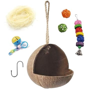 bird toys for cockatiels that like coconut