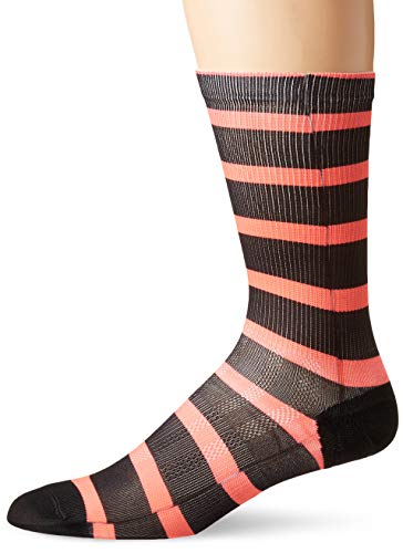 Canari Cyclewear Men s Signature Sock, Stripe Watermelon, Small Medium