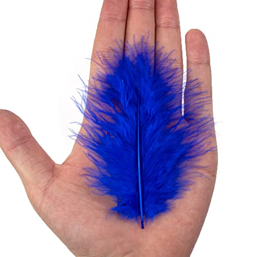 200Pcs 4-6 Inches Fluffy Turkey Marabou Feathers For Crafts Dreamcatcher Fringe Trim Colored Feathers Accessories Pack #TOP2