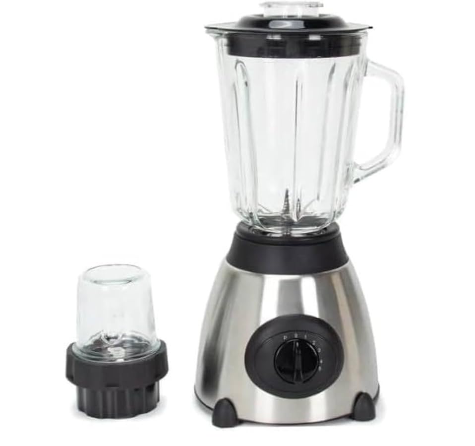 minimichine つまみぐい　ブレンダー Mini Braon Thick Glass Jug Blender, 1000W, 6 Blade, with Grinder