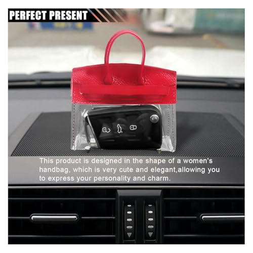 image for smilfuy Mini Creative Car Key Case, Small Transparent Handbag Key Hold