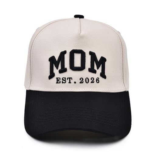 Image of Mommin Trucker Hat,Vintage Two-Tone Women's Baseball Cap with Mama Hat Mothers Day Great Gifts for Mom Wife Stepmom