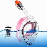 【Kamerahalter】Mit abnehmbarem Atemschlauch können Sie den Schlauch einfach installieren und entfernen, was weniger Platz beansprucht und einfach zu verstauen ist. Sie werden ihn nie verlieren. HeDer zusätzliche abnehmbare Kamerahalter, den Sie problemlos verwenden können Reparieren Sie Ihre Action-Kamera, um jeden erstaunlichen Moment im Meer festzuhalten und Ihr wundervolles Abenteuer mit Ihrer Familie und Freunden zu teile.