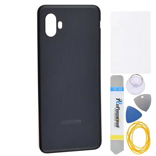 Black Plastic Back Cover Replacement for Samsung Galaxy Xcover6 Pro Xcover Pro 2 and Tool Kit
