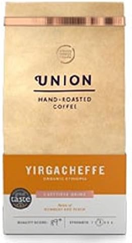 Union Hand Roasted Coffee Organic Yirgacheffe Ethiopia Ground Coffee 200 g