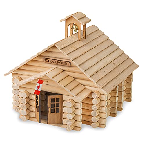 Log cabin toys-pioneer schollhouse- 160 pcs +