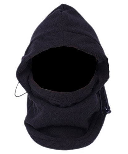 XueXian(TM) Hommes Chapkas de Neige Bonnet d'hiver Chapeaux d'oreilles pour Chaud et Voyage en Polyester (Noir1)