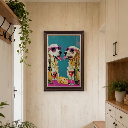 Impression sur toile Golden Retriever pour déco cuisine 40x61 cm - 6