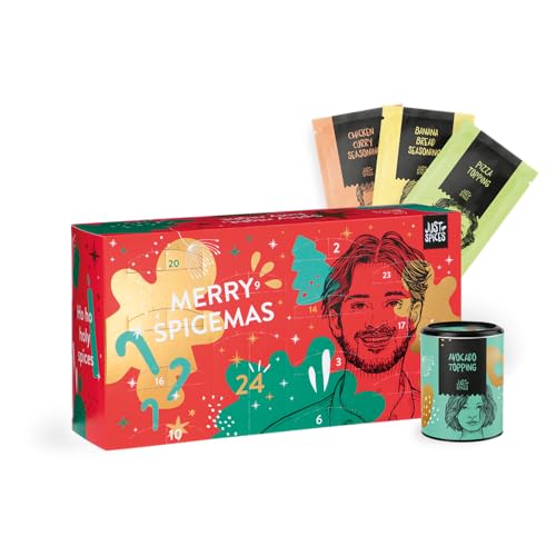 Just Spices Calendario de Adviento de especias 2023 I Calendario de Navidad con 24 mezclas de...