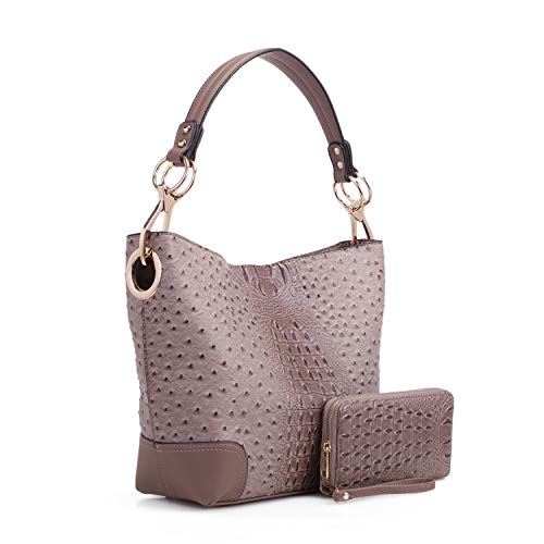 Image of J'OMOR by Mia Set Hobo Bag for Women & Wristlet Wallet, PU Leather Designer Handbag Purse Shoulder Strap