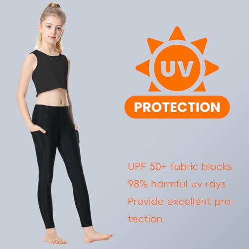 UPF 50+ Kid's Swim Pants Swim Leggings for Boys and Girls Sun Protective2