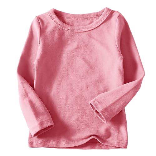 Girls Boys Long Sleeve Thermal Tops Crewneck Pullover Shirts Lightweight Unisex Baby Toddler Base Layer Undershirts