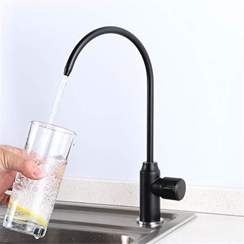 Mitigeur de cuisine robinets de filtre à eau potable noir évier - 2