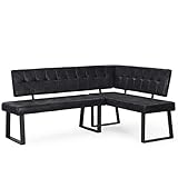 HOCHWERTIGE und KOMFORTABLE DESIGNS – Versehen mit der Polsterung aus Mikrofaser bietet der moderne Eckbank einen hervorragenden Komfort.