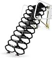 Concertina Loft Ladder Alloy Attic Access Ladder Pull Down Attic Ladder Home Pull Down Attic Ladder Extended Folding Telescopic Ladder Loading 1100 Lbs