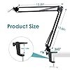 Blue Yeti Mic Stand with Pop Filter - Suspension Microphone Boom Arm Stand with Mic Cover Compatible with Blue Yeti Pro by YOUSHARES #5