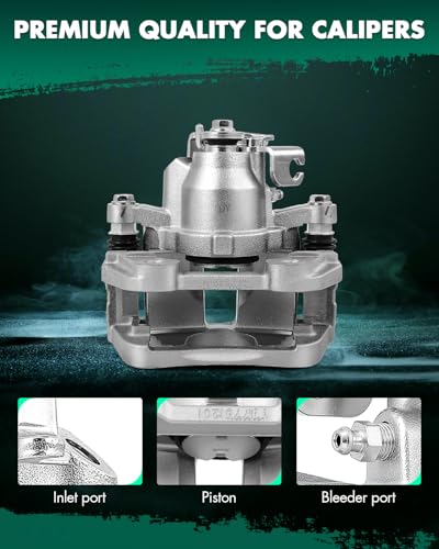Image of SCITOO 18B5467 Rear Left Driver Side Brake Caliper Fits For Ford For Explorer For Flex For Taurus 2013-2019,For Lincoln For MKS 2013-2015,For Lincoln For MKT 2013-2019, With Bracket,1PC