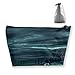 Produktbild Ocean Storm Pirate Ship of Sea Makeup Bag Large Trapezoidal Storage Travel Bag Wash Cosmetic Pouch Pencil Holder Zipper Waterproof