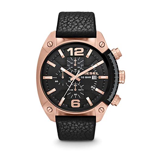 Chronographe Overflow Diesel pour homme, montre en acier inoxydable doré rose...