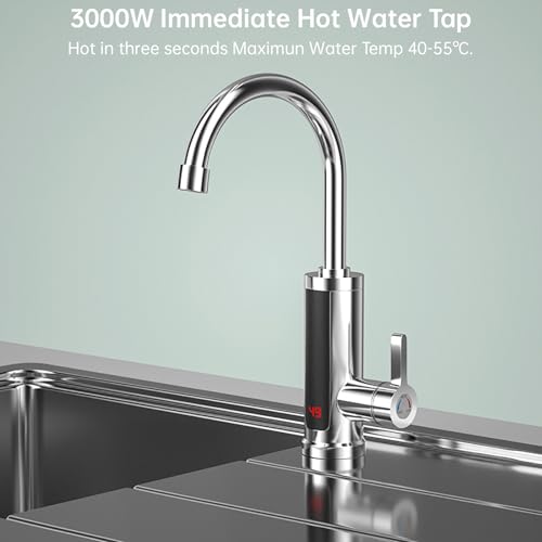 Robinet eau chaude instantanée chauffage rapide pour bureau et maison - 4