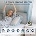 Sound Machine Alarm Clock for Sleep: Digital Alarm Clocks for Bedrooms, 25 Soothing Sounds, 7 Gentle Wake-up Sounds, 16 Adjustable Volume & Timer, Memory Function (Gray)
