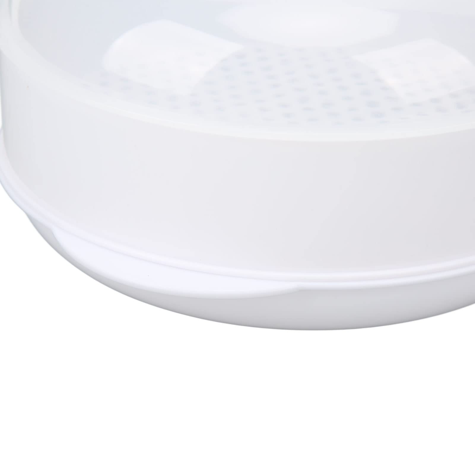 Vaporiera Per Microonde | Doppio Strato Ampio | Cottura Al Vapore Sana E Rapida | Colore Bianco