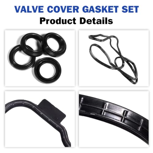 Image of VS50741R Engine Valve Cover Gasket Set for Honda Civic Honda HR-V 1.8L L4 2006 2007 2008 2009 2010 2011 2012 2013 2014 2015 2016 2017, for Acura ILX 2.0L 16V 2013-2015, Replace 12341RNAA01 VS50741R