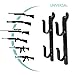 Killer's Instinct Outdoors 2 Pack Truck Gun Rack Fishing Rod Holder for Truck Black Metal 18500 Gun Bow & Tool Rack for Autos Adjustable 9 inches to 14 inches