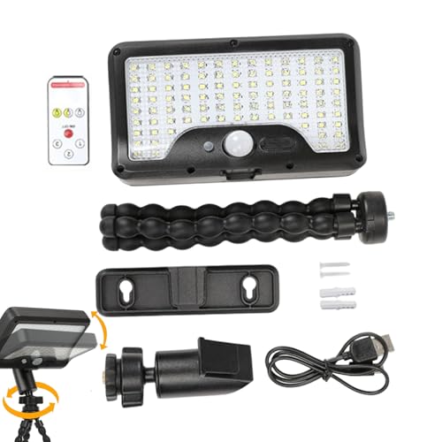 Focos De Iluminación Solar, Trípode Flexible, X1, Luces De Movimiento Solares Para Exteriores, Luces Exteriores Con Trípode Flexible, Modos De Color, Para Patio Trasero, RV, Parque, Calle, Camping