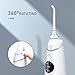 Liberex Cordless Water Flosser - 4 Modes Portable Oral Irrigator with OLED Display Screen, 5 Jet Nozzles, IPX7 Waterproof 300ml Reservoir, Teeth Cleaner for Teeth Braces, USB Rechargeable (White)