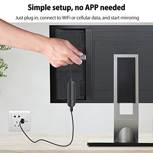 dibdib iOS Wireless HDMI Display Adapter (iOS only), Streaming Device for All iPhone Models to TV, HD Video and Audio Sync, Streaming Mirroring YouTube Tiktok to TV, Not Support Netflix by dibdib - Image 2
