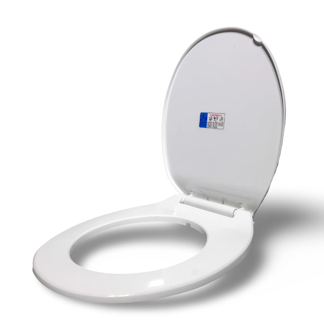Rseindia®Soft Closing clasic Toilet Seat|Western Toilet Seats for Bathroom|Toilet Seat|Commode Seat Cover - Round Shape Glossy (Cream) (B0DFC9J79K) Amazon Price History, Amazon Price Tracker