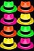 UV Floor Chapeau Fluo – Lot de 12 Chapeaux Fluorescents – 4 Couleurs
